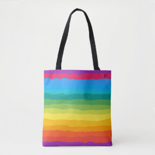 Multicolor Regenbogen Wiggly Stripes