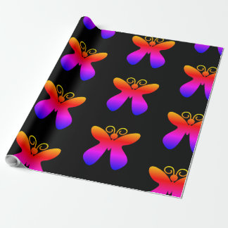 Multicolor-Schmetterling-Muster Geschenkpapier