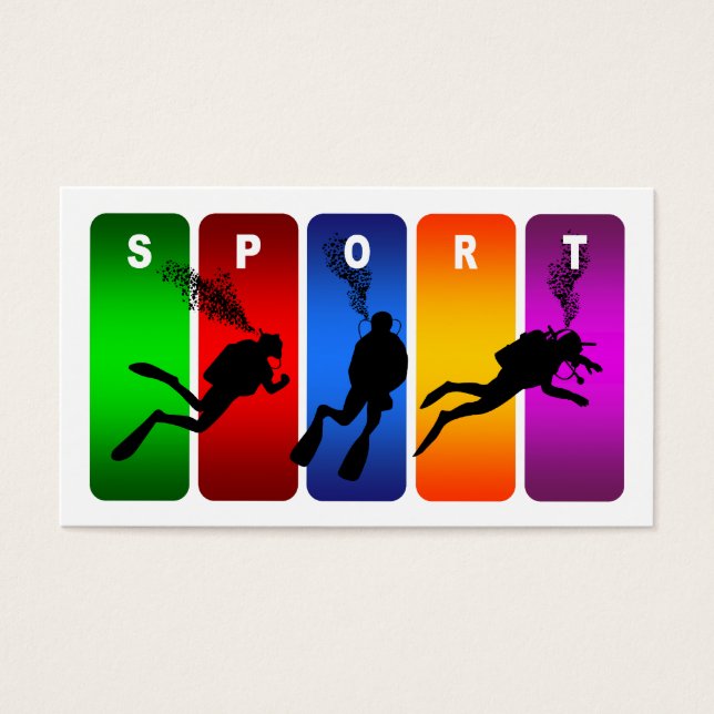 Multicolor Scuba Diving Emblem (Vorderseite)