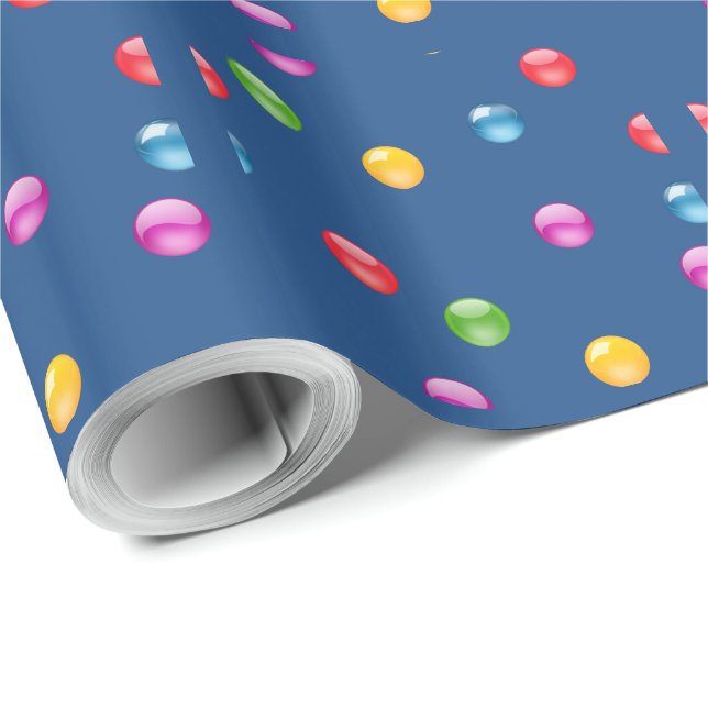 Multicolor Shiny Punkt Confetti DIY Hintergrund Geschenkpapier (Rolleneckpunkt)