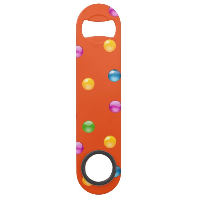 Multicolor Shiny Punkt Confetti DIY Hintergrund Speed Flaschenöffner (Rückseite)