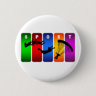 Multicolor-Skydiving-Emblem Button
