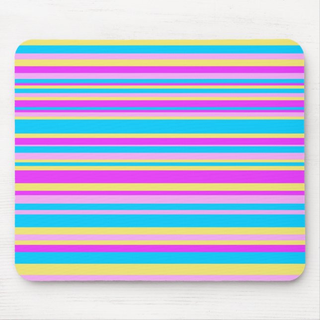 Multicolor Streifen 2 Mousepad (Vorne)