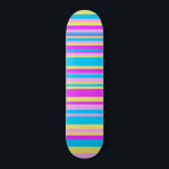 Multicolor Streifen 2 Skateboard<br><div class="desc">Ein cooles mehrfarbiges Vektordesign.</div>