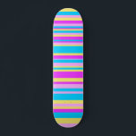 Multicolor Streifen 2 Skateboard<br><div class="desc">Ein cooles mehrfarbiges Vektordesign.</div>