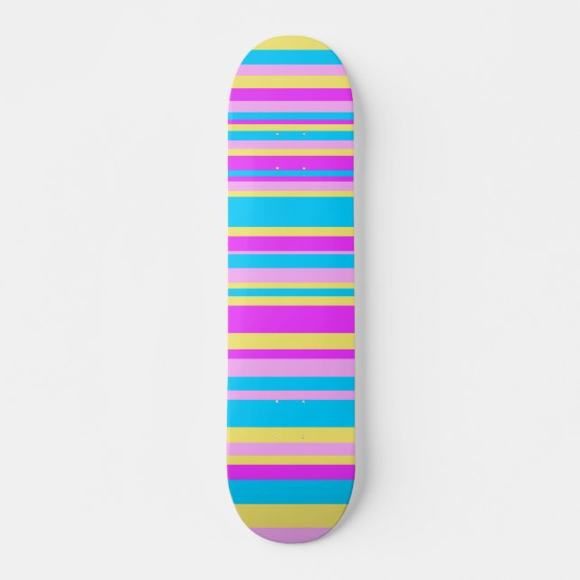 Multicolor Streifen 2 Skateboard (Vorne)