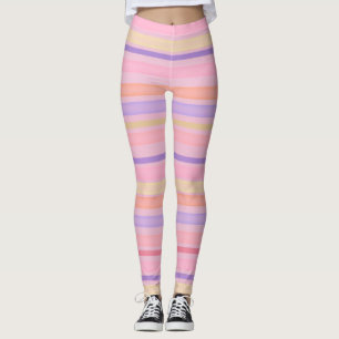 Multicolor-Streifen Leggings