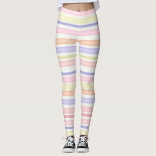 Multicolor-Streifen Leggings