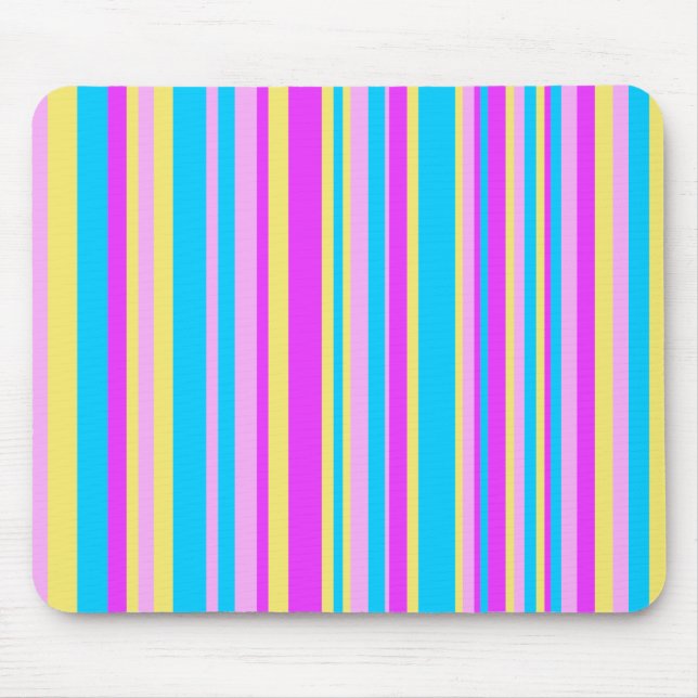 Multicolor Streifen Mousepad (Vorne)