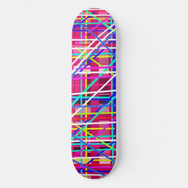 Multicolor-Streifen Skateboard (Vorderseite)