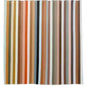Multicolor-Streifenmuster Duschvorhang