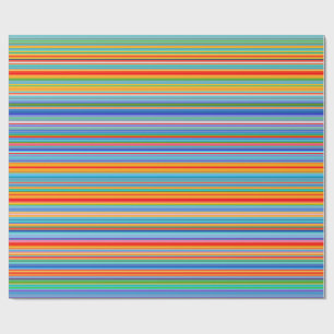 Multicolor-Streifenmuster Geschenkpapier