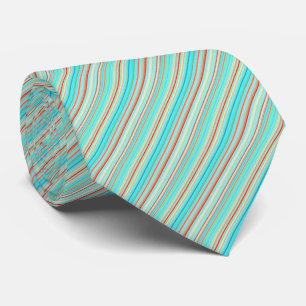 Multicolor-Streifenmuster Krawatte