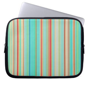 Multicolor-Streifenmuster Laptopschutzhülle
