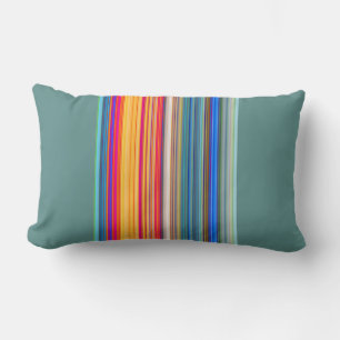 Multicolor-Streifenmuster Lendenkissen