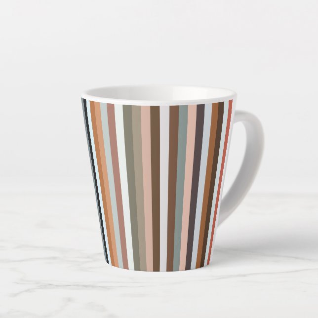 Multicolor-Streifenmuster Milchtasse (Rechte Ecke)