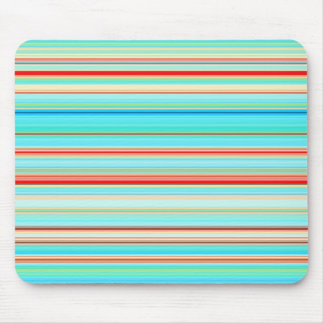 Multicolor-Streifenmuster Mousepad (Vorne)