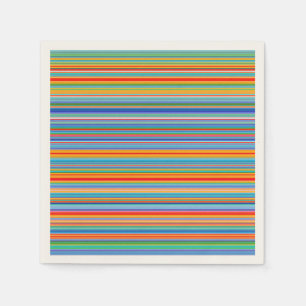 Multicolor-Streifenmuster Serviette