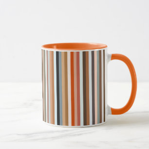 Multicolor-Streifenmuster Tasse