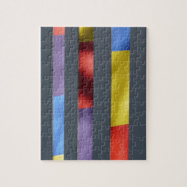 Multicolor Striped Artistic Tuch Puzzle (Vertikal)