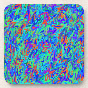 Multicolor Swirl Getränkeuntersetzer