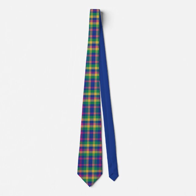 Multicolor tartan krawatte (Vorderseite)