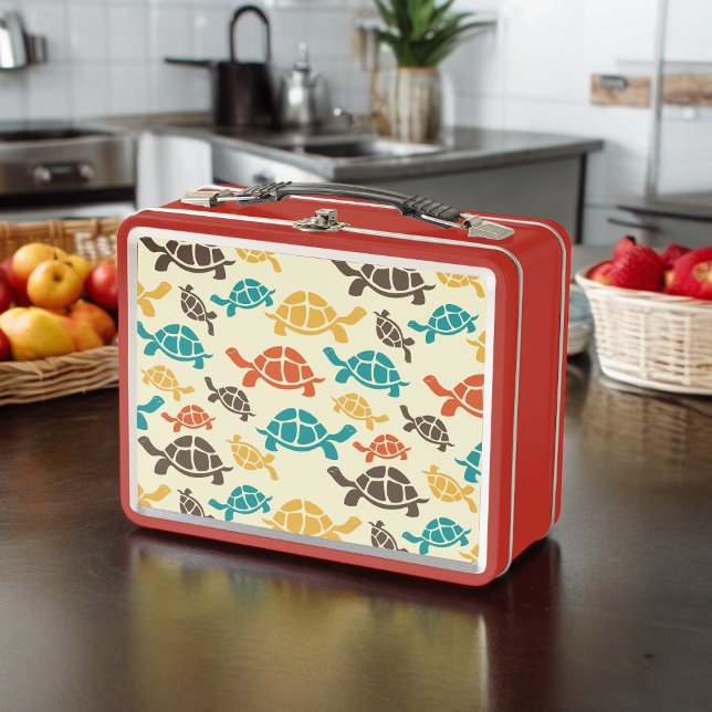 Multicolor Tortoise Metall Brotdose (Lunchbox )