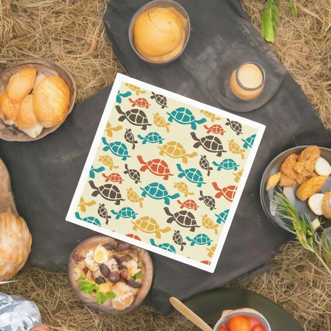 Multicolor Tortoise Serviette (dinner napkin)