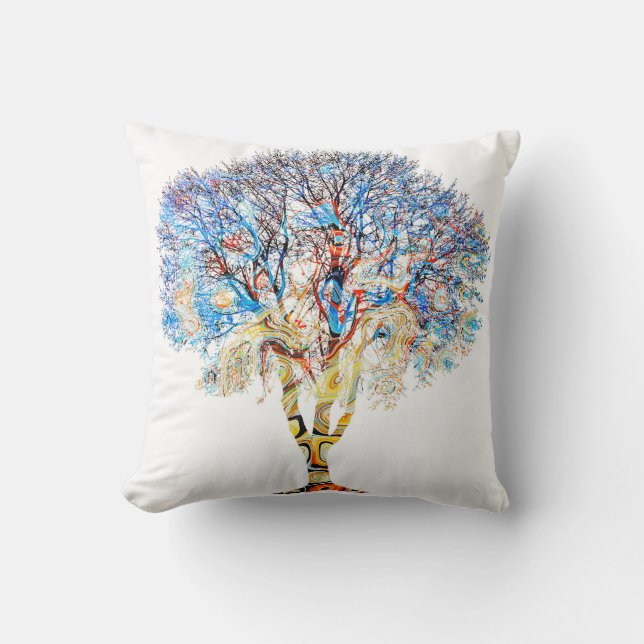 Multicolor Tree Design 199 Kissen (Vorderseite)