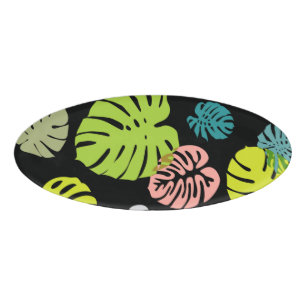 Multicolor Tropical Blätter 2 Namenschild