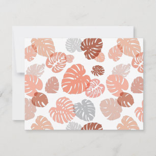 Multicolor Tropical Blätter 9 Mitteilungskarte
