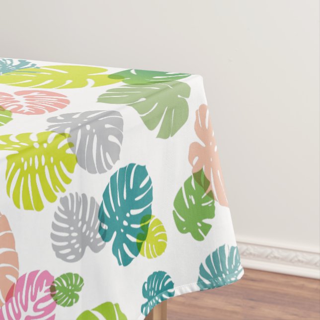Multicolor Tropical Blätter Tischdecke (Beispiel)