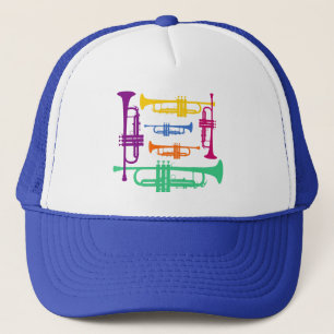 Multicolor Trumpet Music Instrument Baseball Truckerkappe