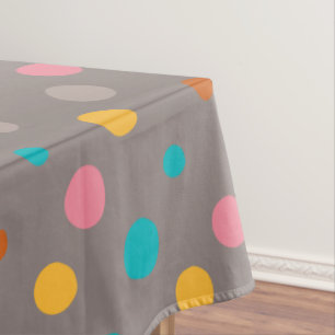 Multicolor-Wasserfarben-Punkte 3 Tischdecke