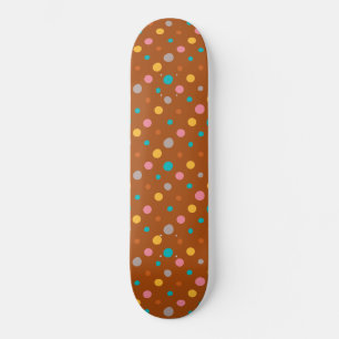 Multicolor-Wasserfarben-Punkte 7 Skateboard