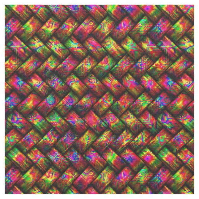 Multicolor Weave 1 Custom Fabric Stoff (Nahaufnahme)