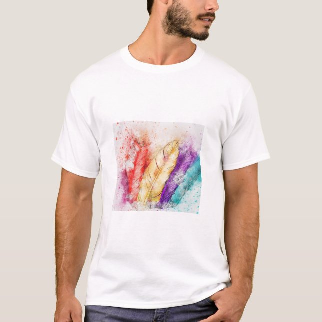MULTICOLOR WINGS TSHIRT (Vorderseite)