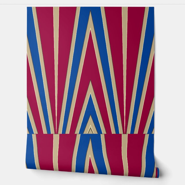 Multicolor-Zickzack Muster "Ratti_Creative_Arts" Tapete (Abrollen)