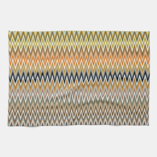 Multicolor Zigzag Muster Geschirrtuch