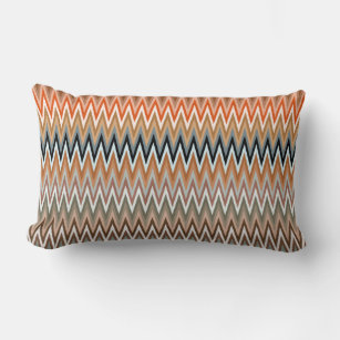 Multicolor Zigzag Muster Lendenkissen