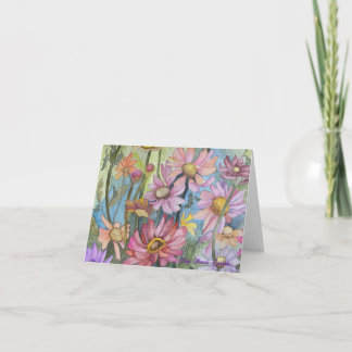 Multicolor-Zinnia-Karte Feiertagskarte