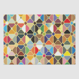 Multicolore geometrische Muster mit Achteckform Seidenpapier