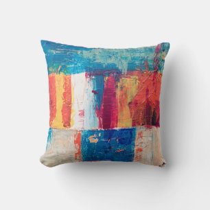 Multicolored abstract painting kissen
