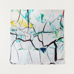 MULTICOLORED ABSTRAKT PAINING WANDTEPPICH