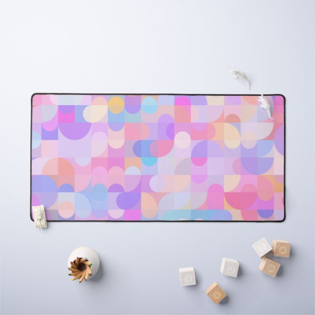 Multicolored Boho Pattern Schreibtischunterlage (Kindertisch)