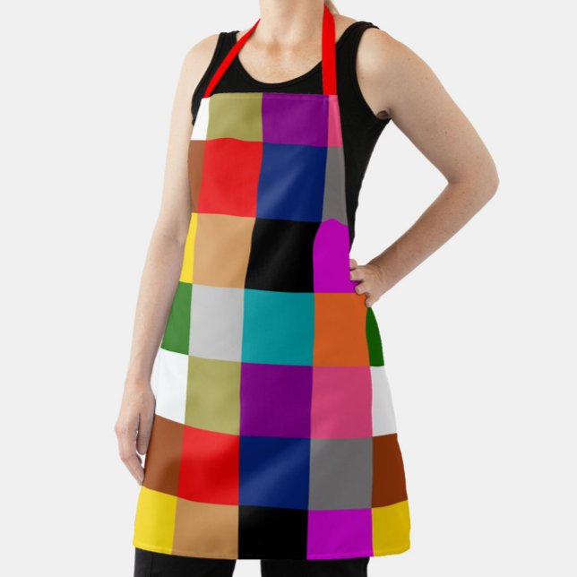Multicolored Bold Color Blocks Design  Schürze (Von Creator hochgeladen)