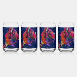 Multicolored Floral Dosenglas