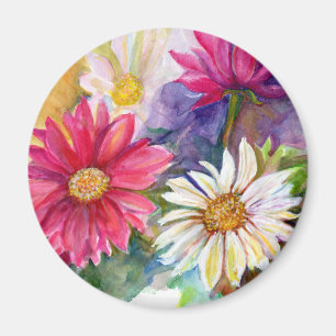 Multicolored Gerbera Daisies Magnet