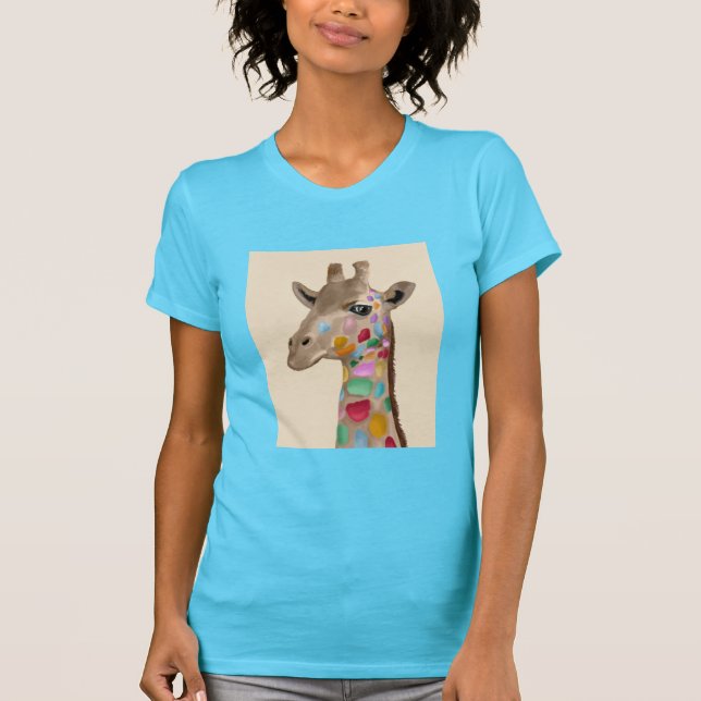 MultiColored Giraffe T-Shirt (Vorderseite)