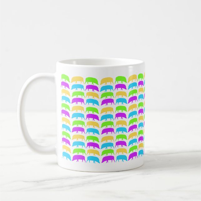 Multicolored Hogs-Tasse Tasse (Links)